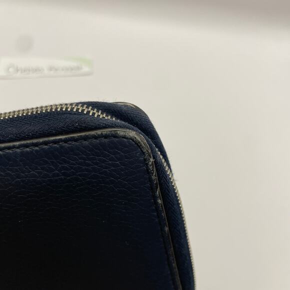Celine Large Zip Around Wallet Multifuction Grained Calfskin Navy Blue - Picture 4 of 16